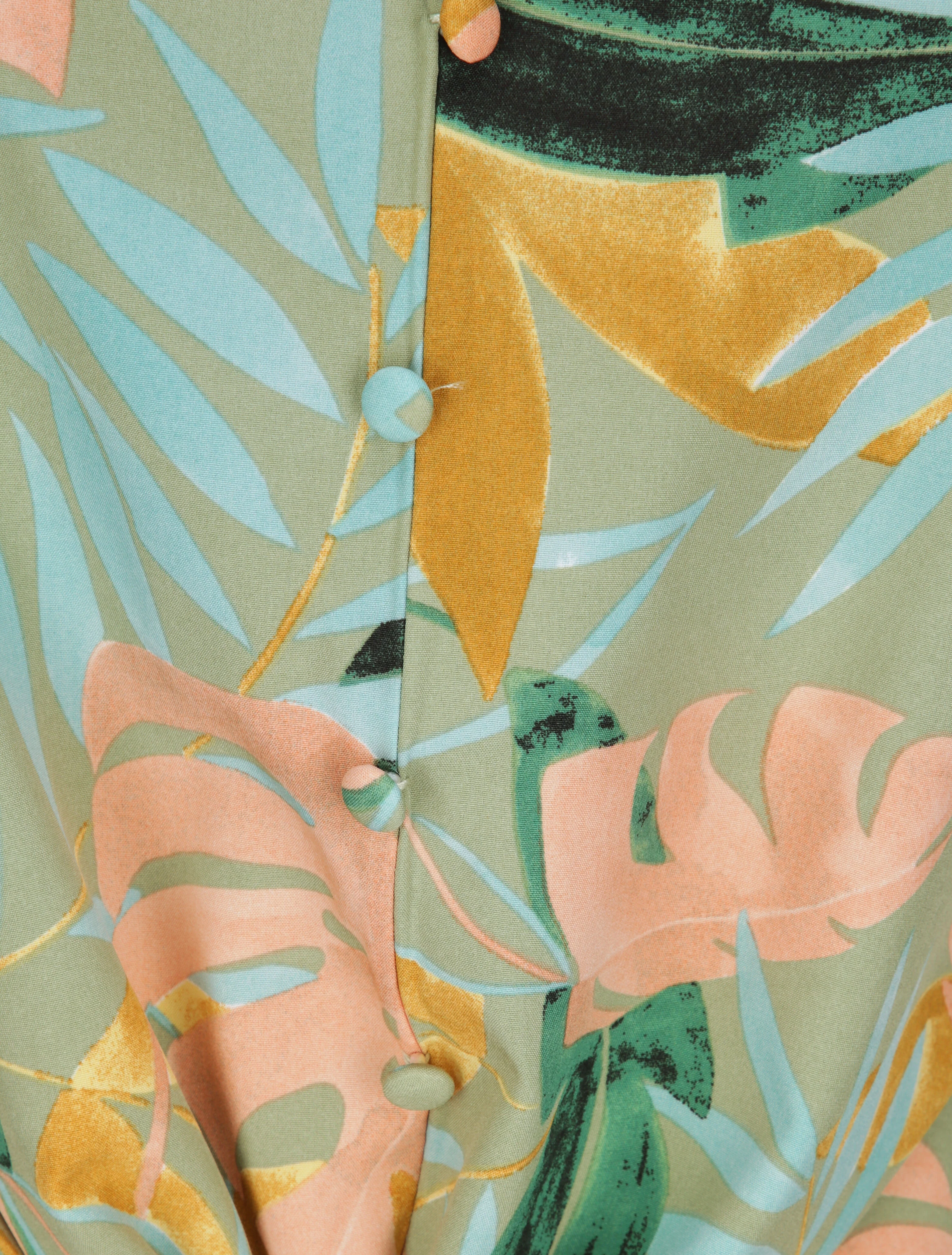 Top met schouderbanden stijl touwen - Groen - Image 3