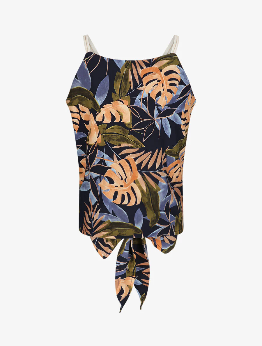 Top met schouderbanden stijl touwen - Donkerblauw - Image 2