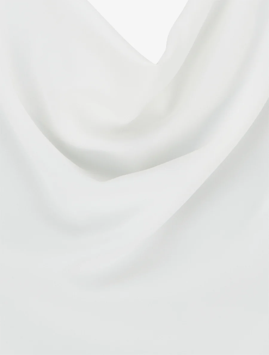 Top met sierlijke inzet. - Wit - Image 3