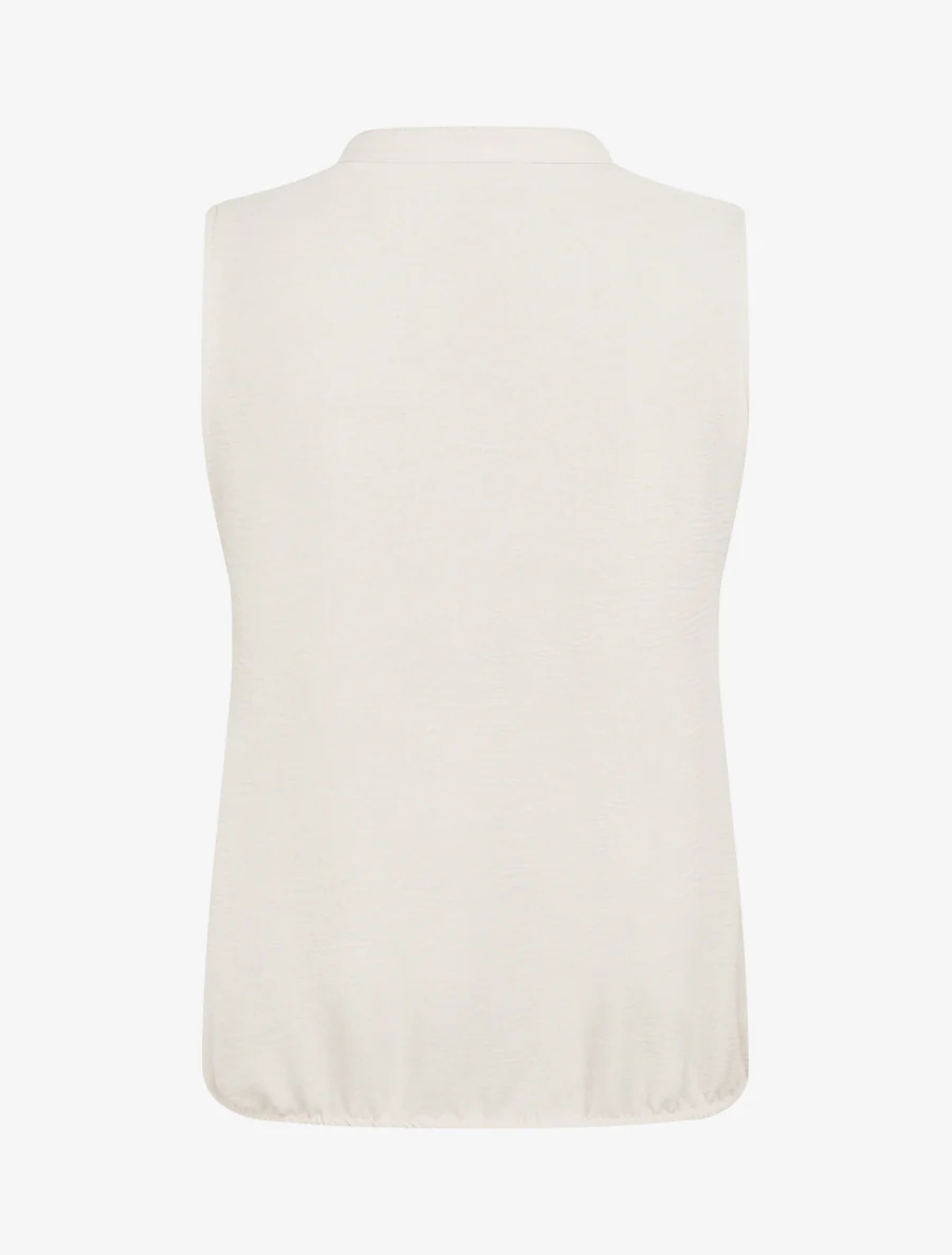 Top met V-hals - Beige - Image 2