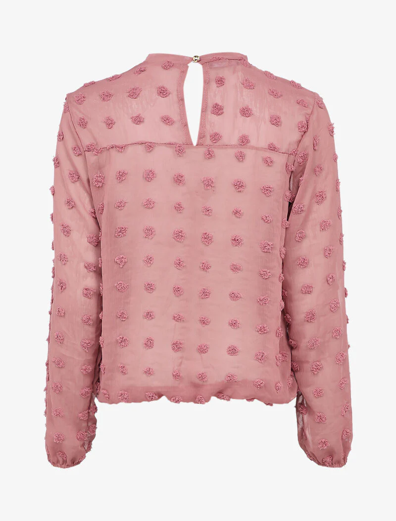 Top versierd met plumetis - Roze - Image 2