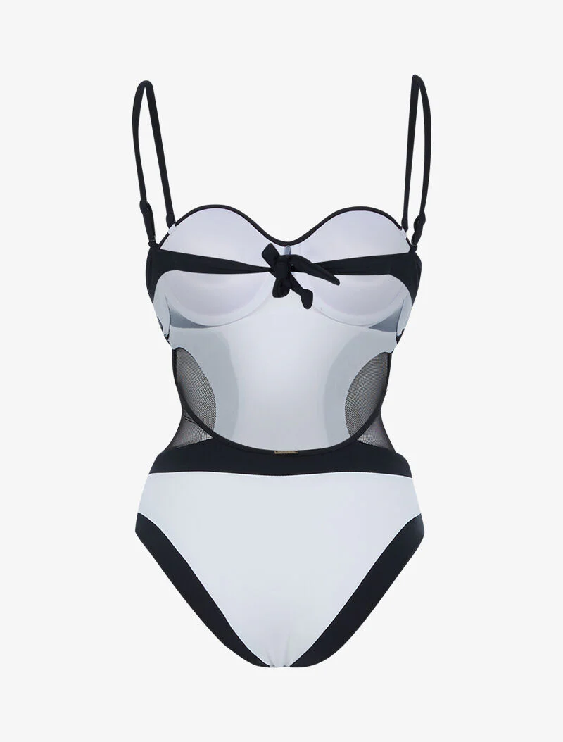 Trikini color block - wit/zwart - wit en zwart - Image 2