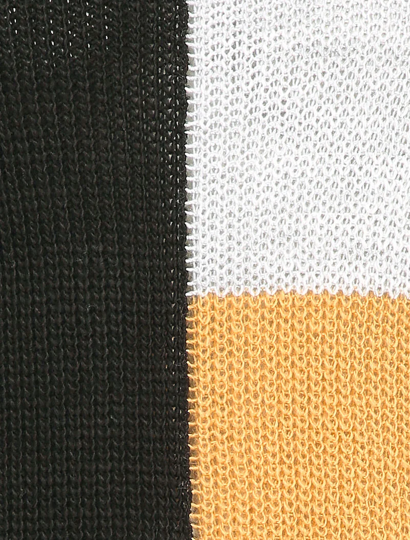 Trui met ronde hals in drie kleuren - Zwart - Image 3