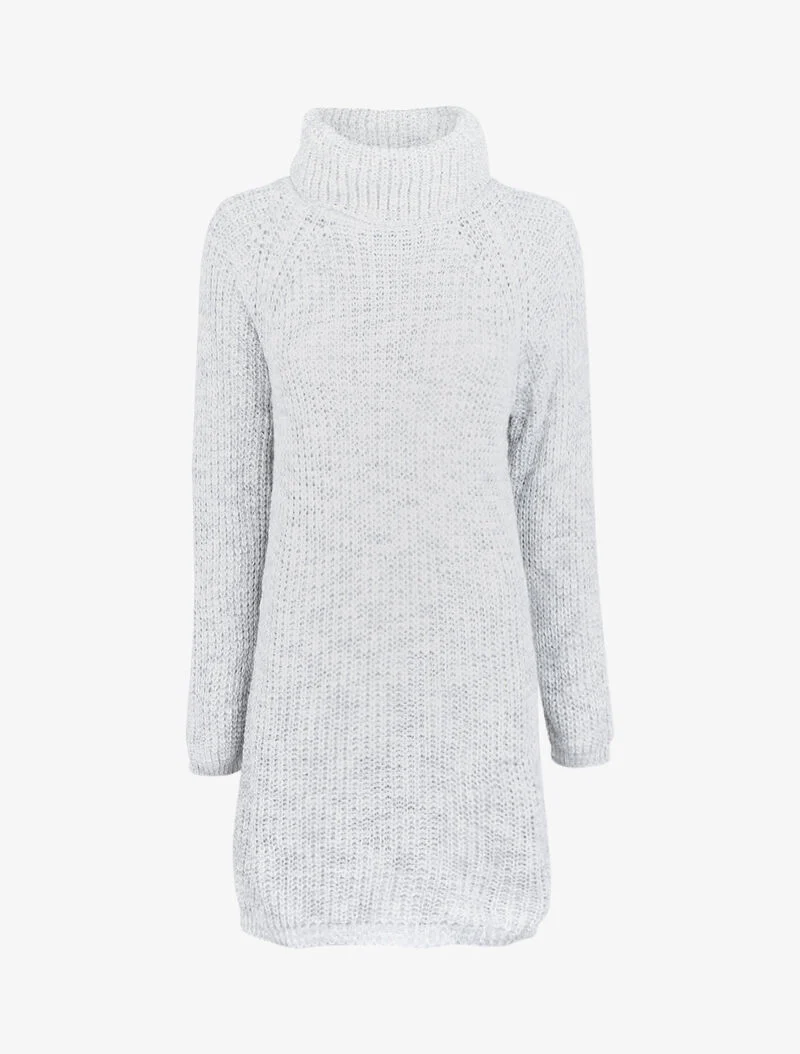 Coltrui jurk met raglanmouwen - Lichtgrijs