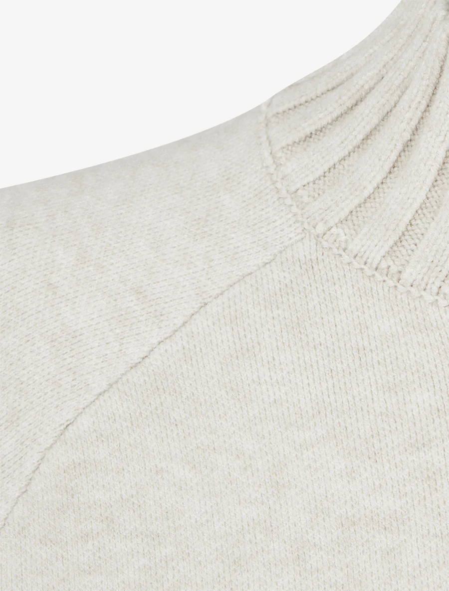 Trui met glinsterende details aan de mouwen - Beige - Image 3