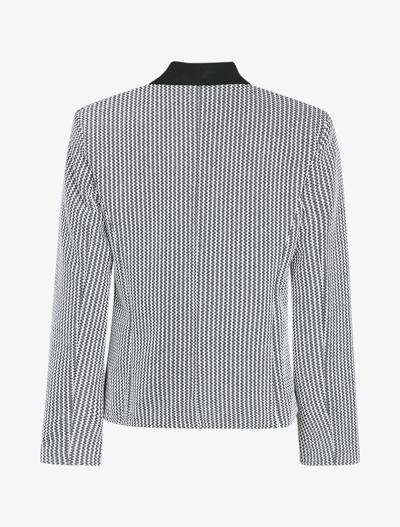 Tweed jasje - Zwart/wit - Image 3