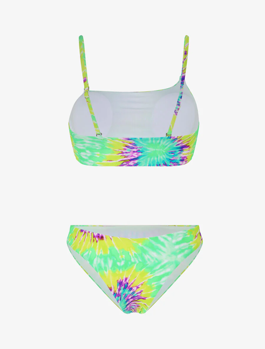 Tweedelig tie and dye shirt - Felgroen - Image 2