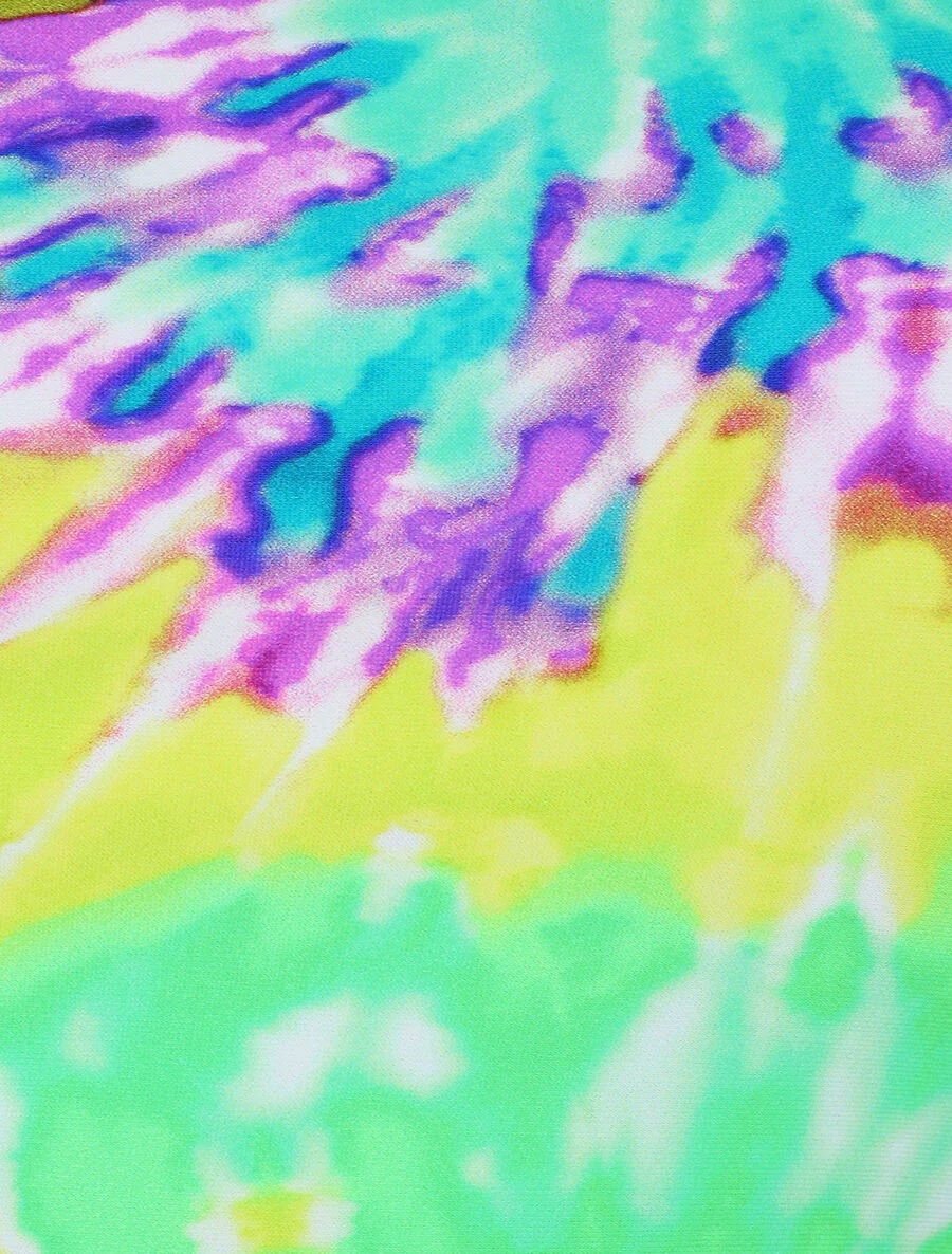 Tweedelig tie and dye shirt - Felgroen - Image 3