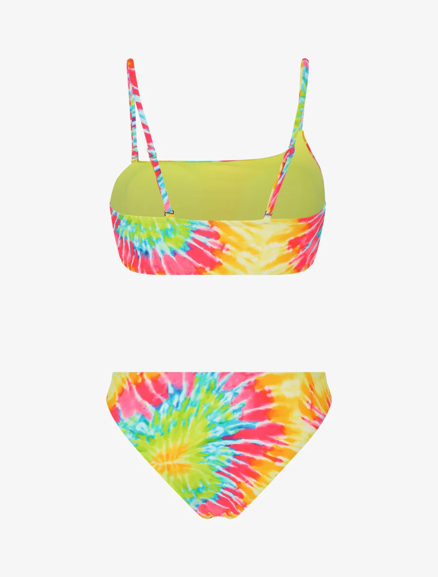 Tweedelig tie and dye shirt - Geel - Image 2