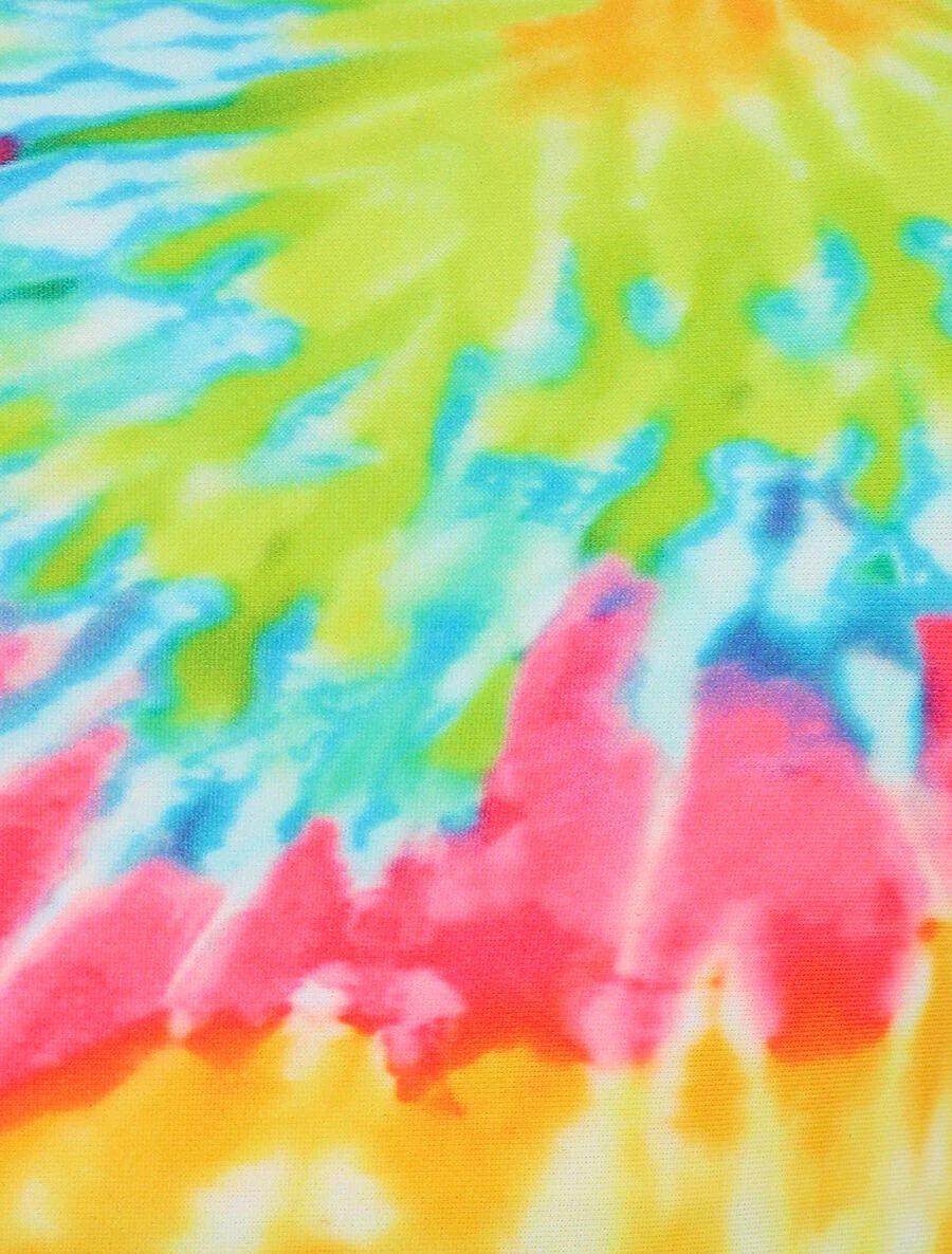 Tweedelig tie and dye shirt - Geel - Image 3