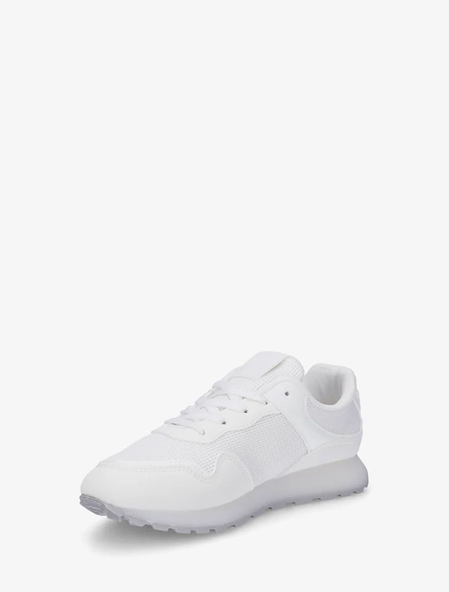 Tweedelige sneakers met dikke zool - Wit - Image 3