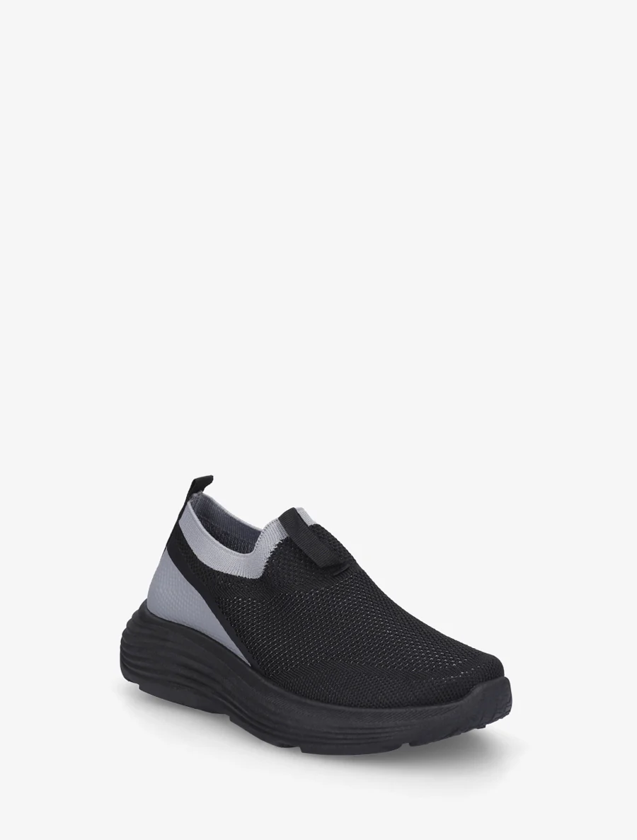 Tweekleurige instapsneakers - Zwart - Image 2
