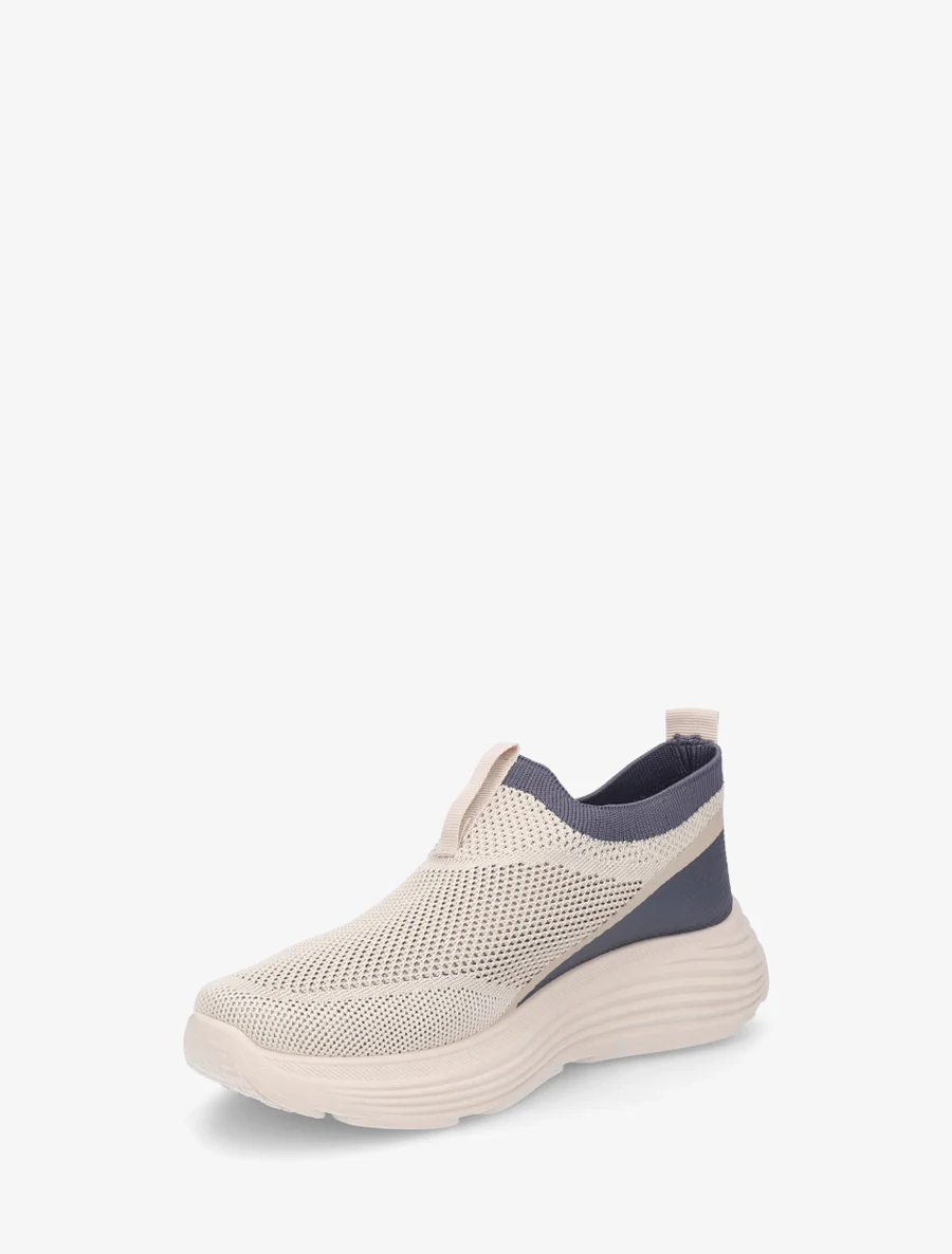 Tweekleurige instapsneakers - Beige - Image 3