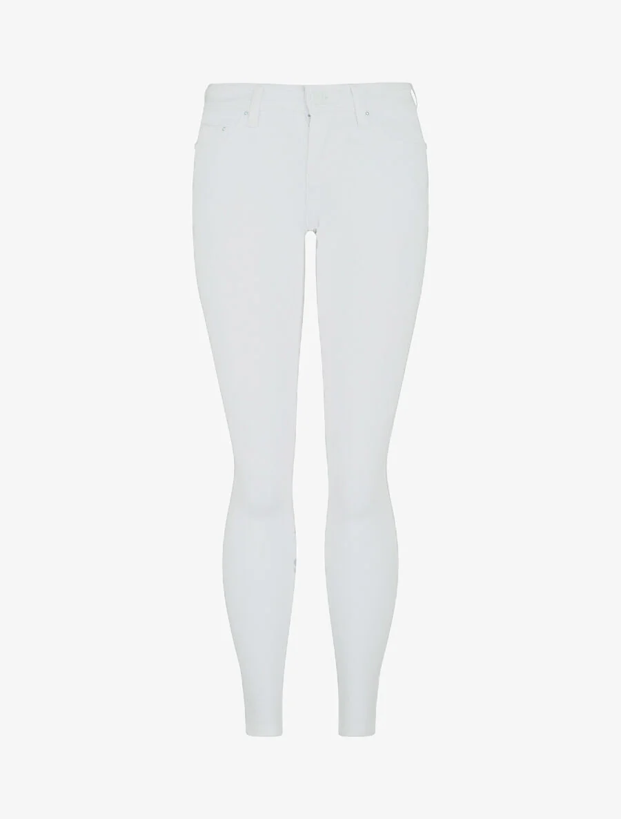 Ultra skinny broek met lage taille - Wit