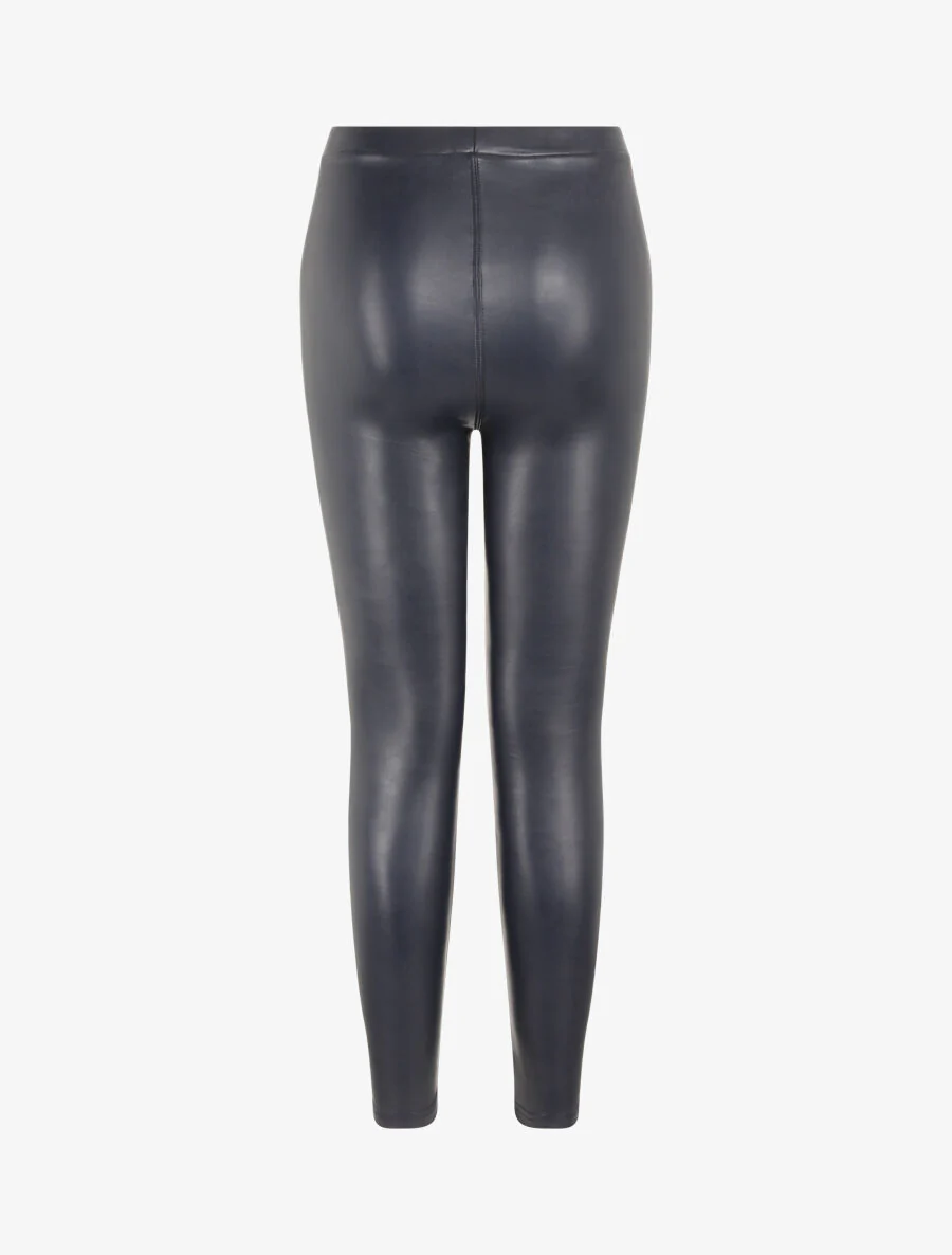 Ultradunne legging van imitatieleer - Donkerblauw - Image 2