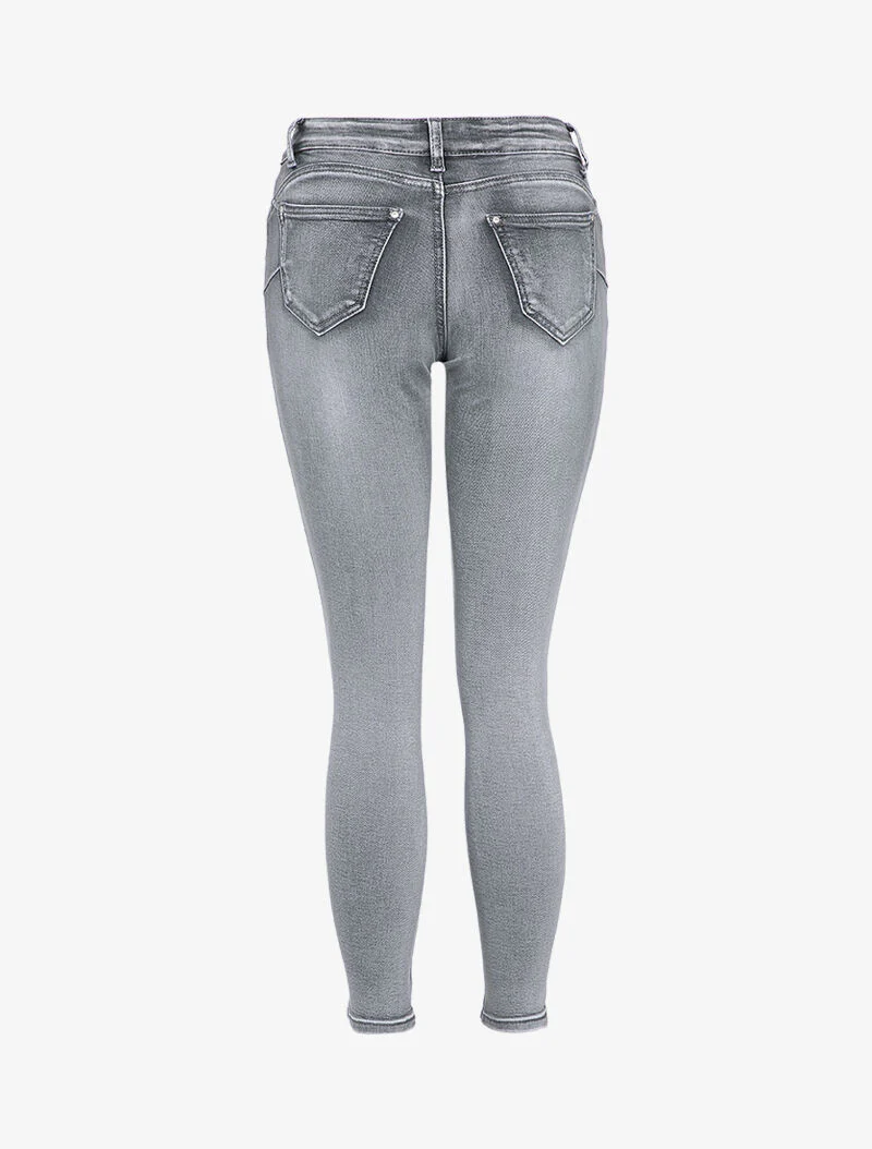 Verbleekte skinny jeans - Grijs - Image 2