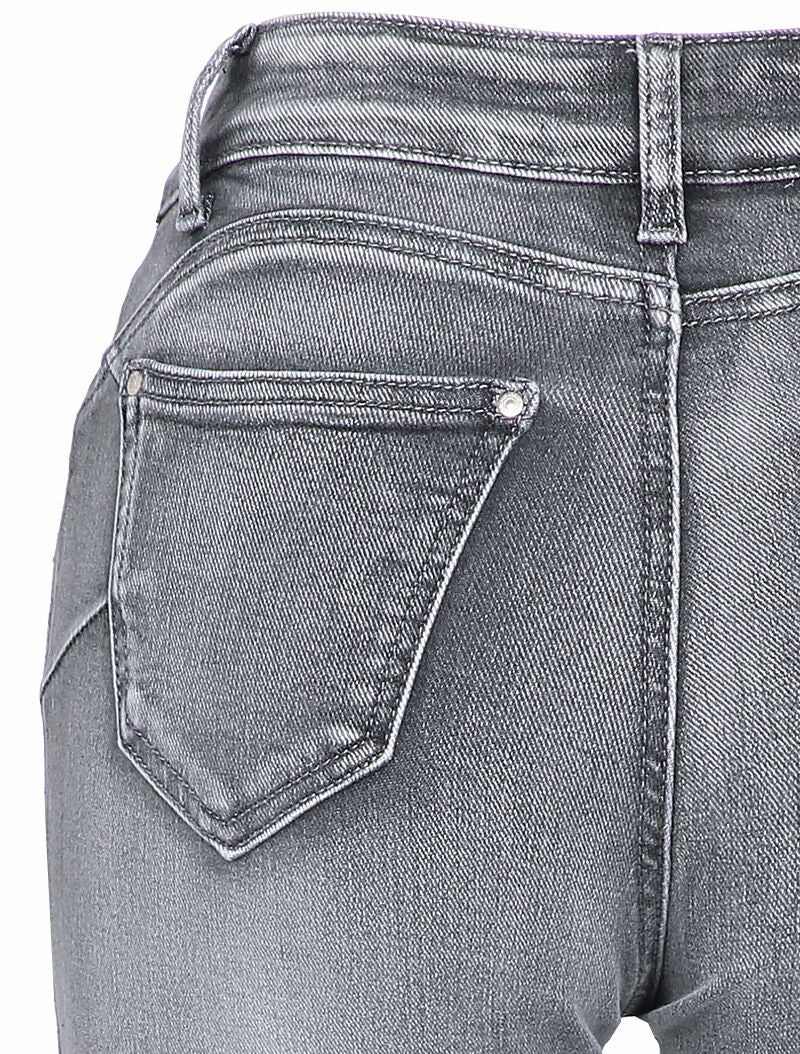 Verbleekte skinny jeans - Grijs - Image 3
