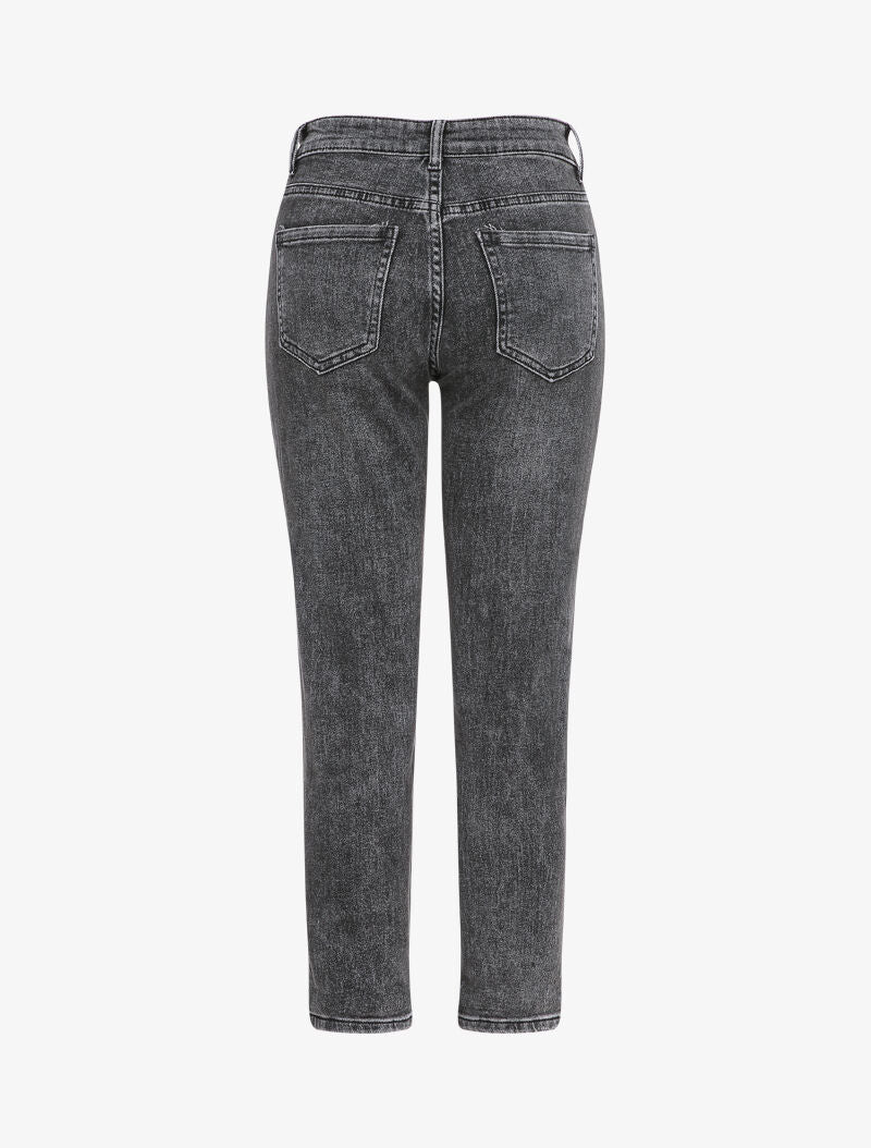 Versleten mom jeans 7/8 - Antraciet - Image 2