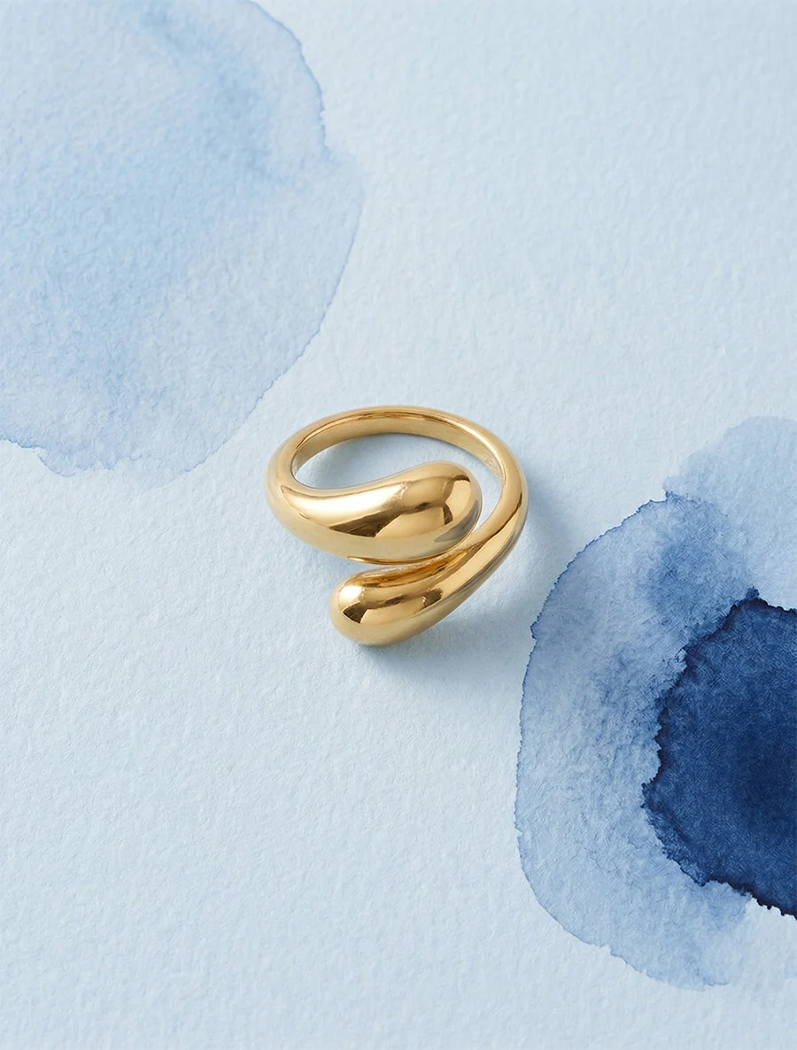 Verstrengelde ring - Goud