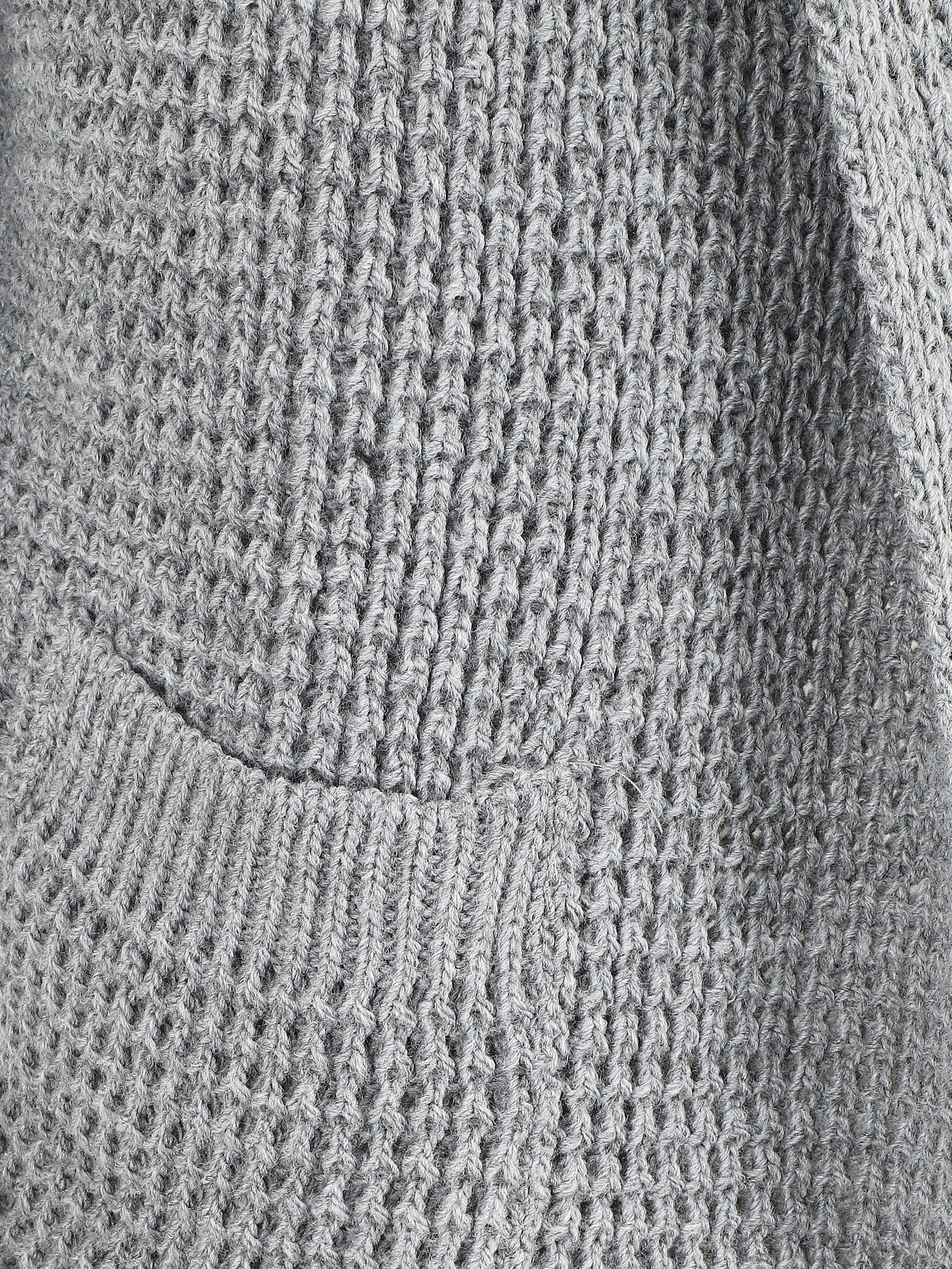 Vest met korte mouwen en sjaalkraag - grijs - Image 3