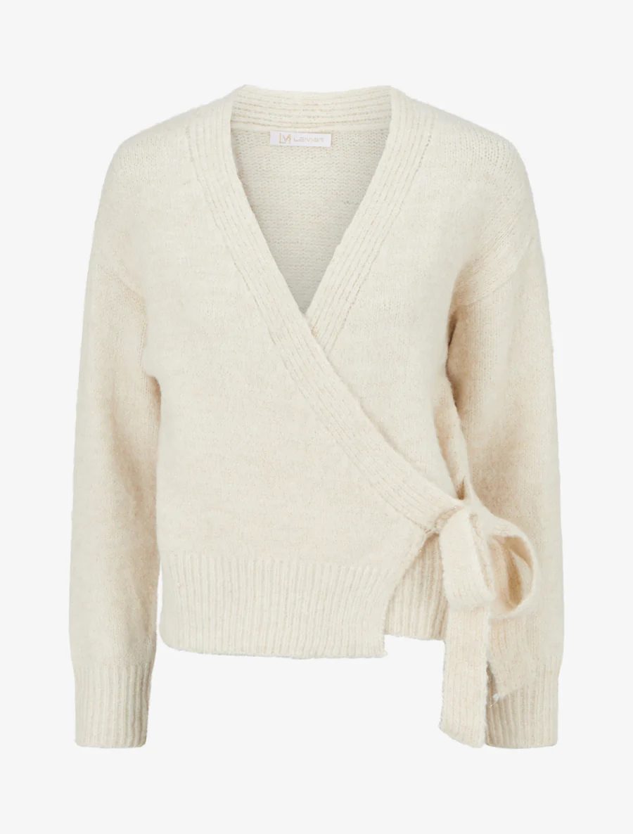 Vestje met glinsterend detail om te knopen - Beige
