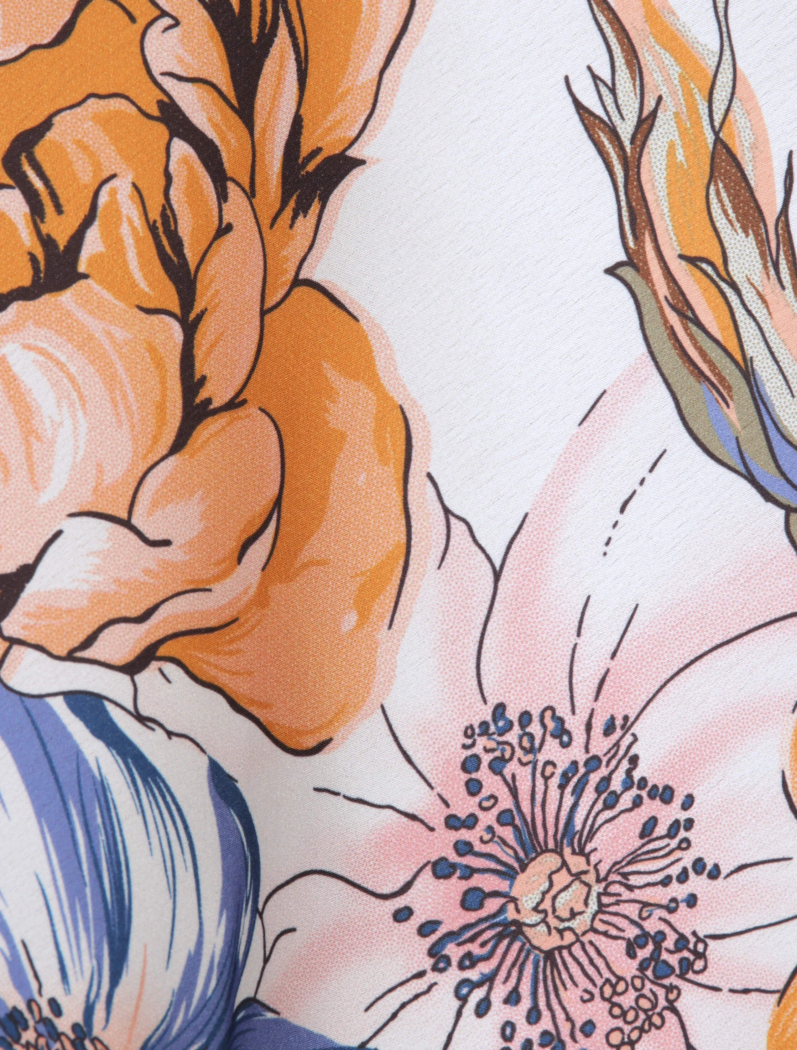 Vierkante tanktop met abstracte bloemenpatronen - Wit - Image 4