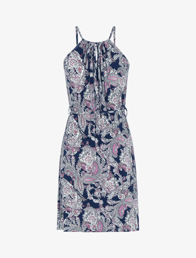 Vloeiende jurk met paisleyprint - roze - Image 2