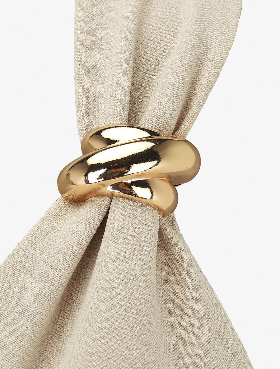 Vloeiende maxi-jurk met sieraad-bandjes - Beige - Image 3