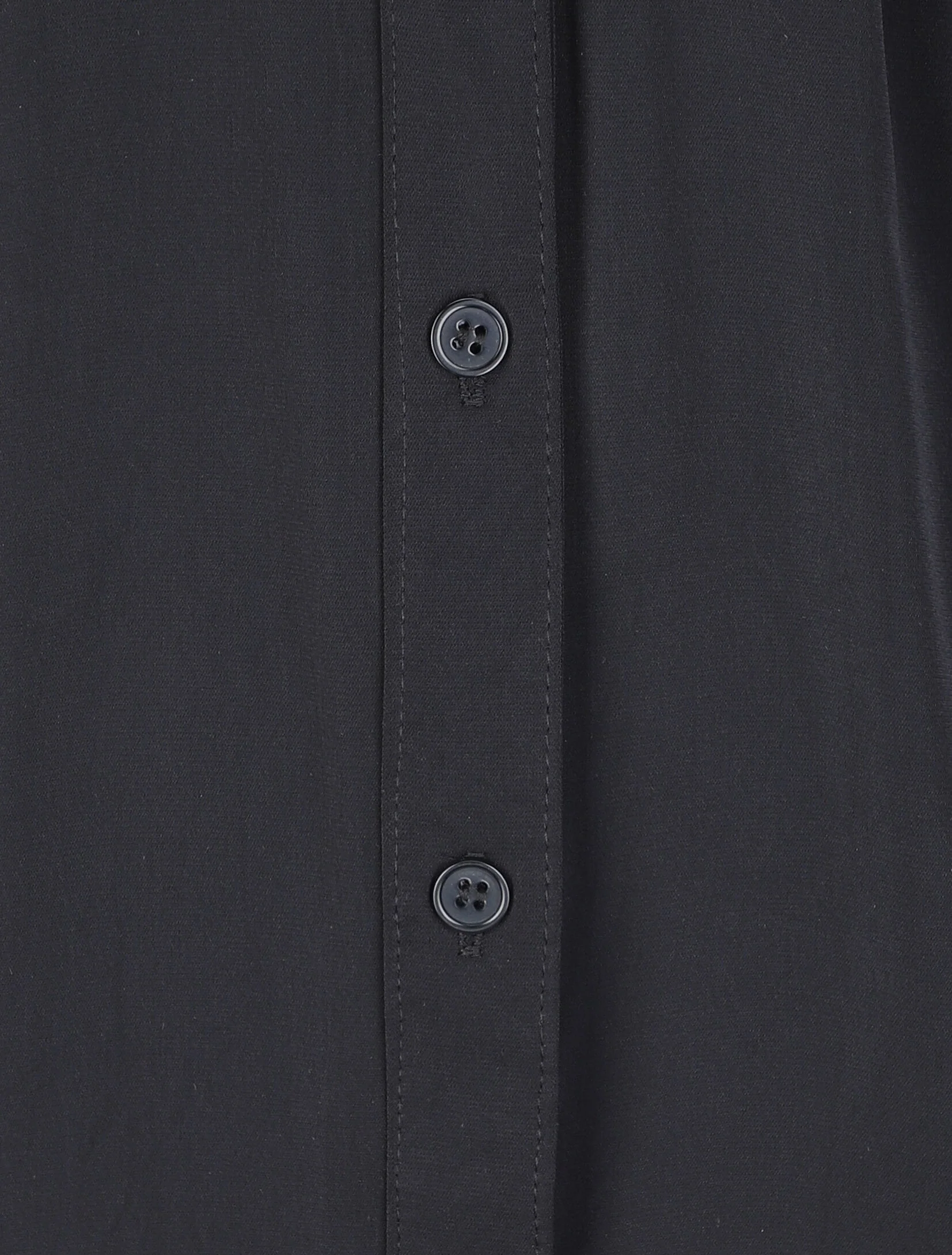 Vloeiende shirtjurk - Zwart - Image 3
