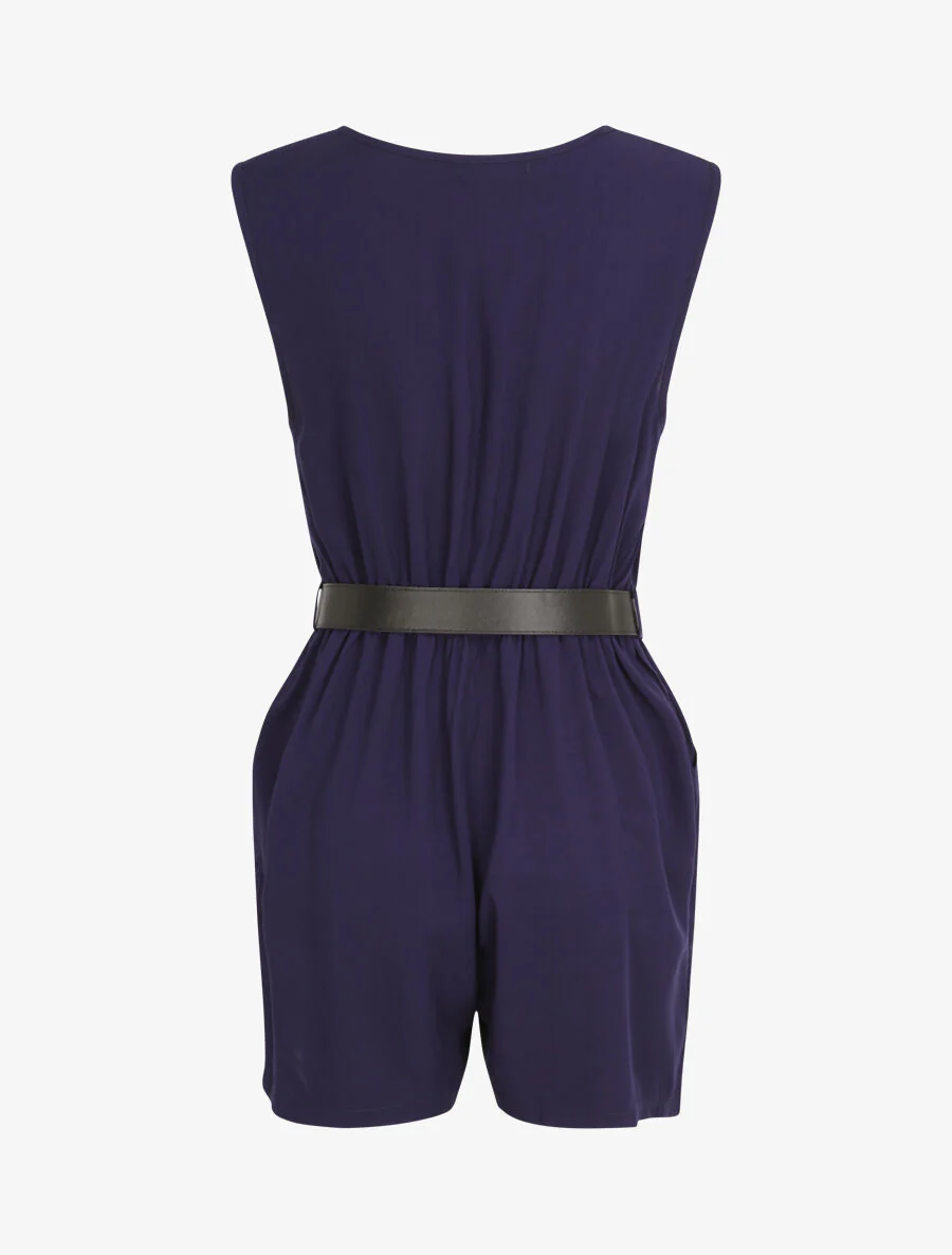 Vloeiende shorts - Donkerblauw - Image 2