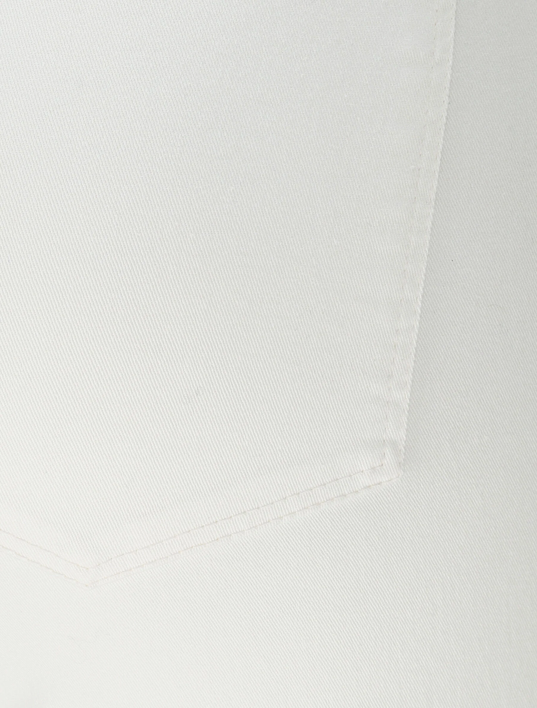 Wijd 7/8 hoge taille broek - Ecru - Image 3