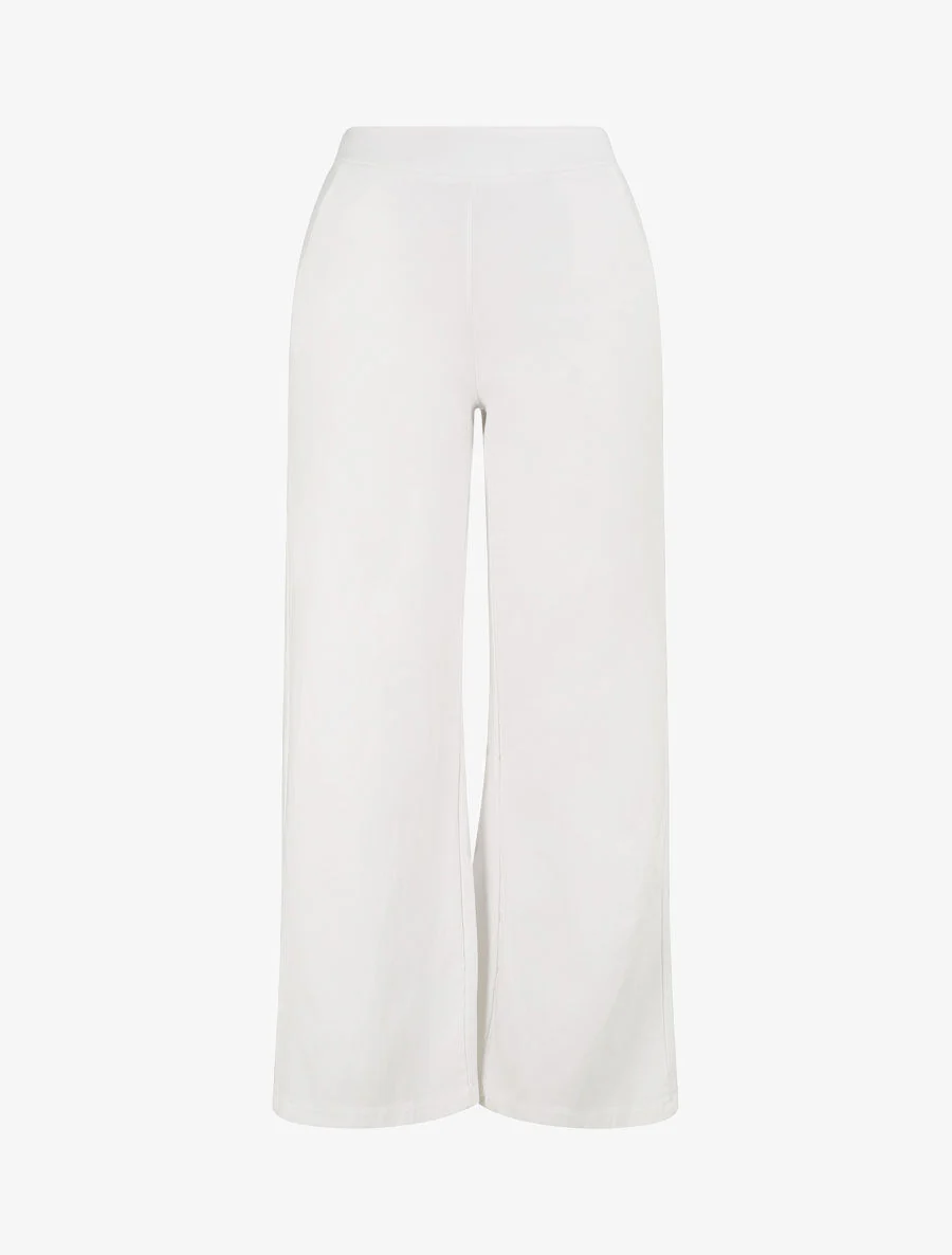 Wijd recht gesneden broek - Wit