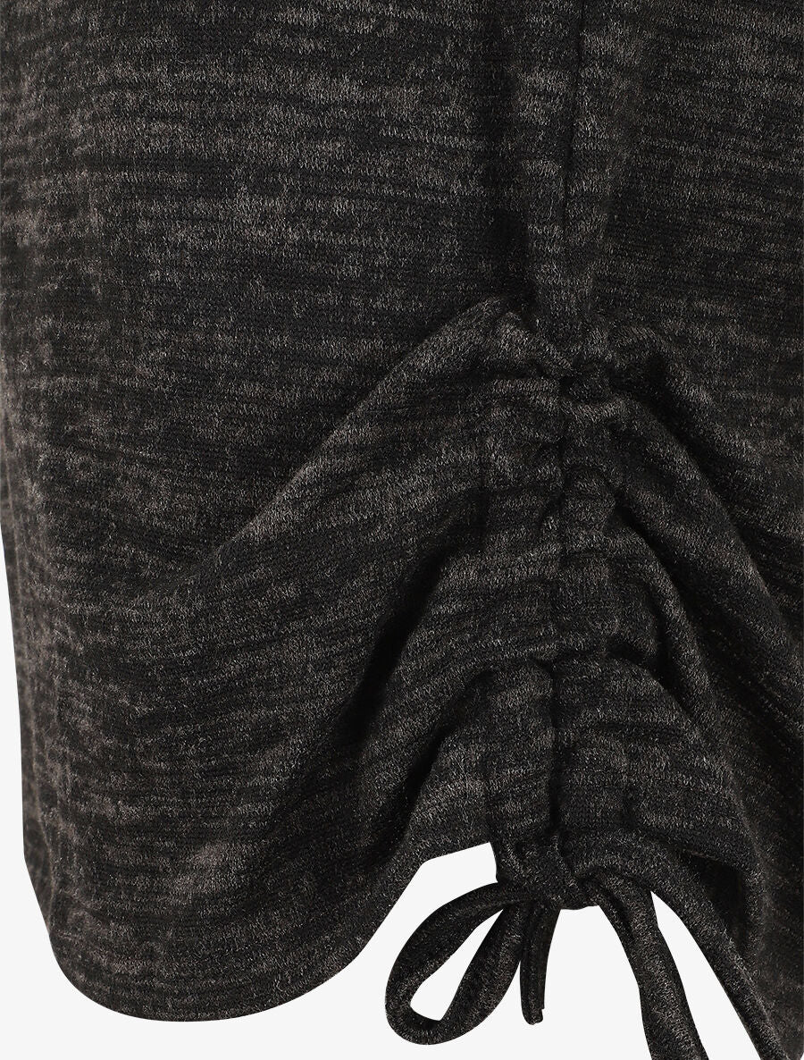 Wijde pullover met bedrukking Bless the da - Zwart - Image 3