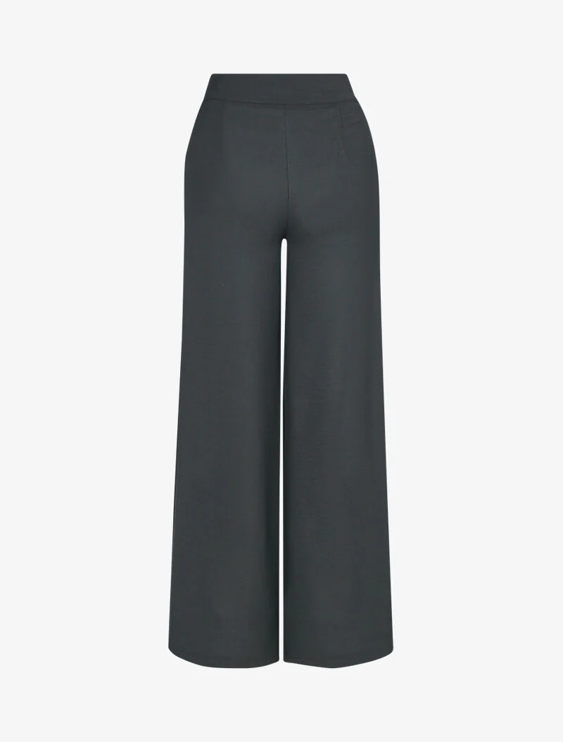 Wijde rechte broek - zwart - Image 2