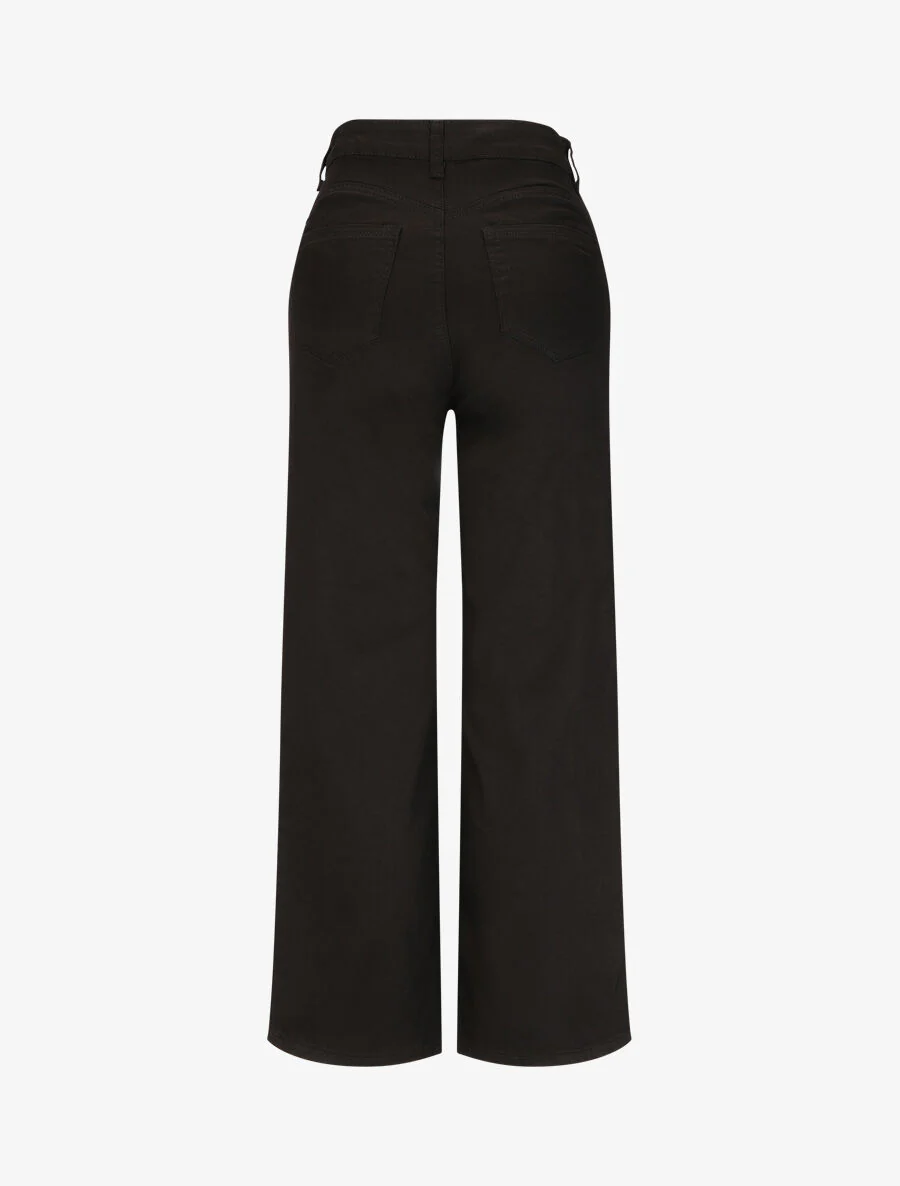 Wijde rechte jeans - zwart - Image 2
