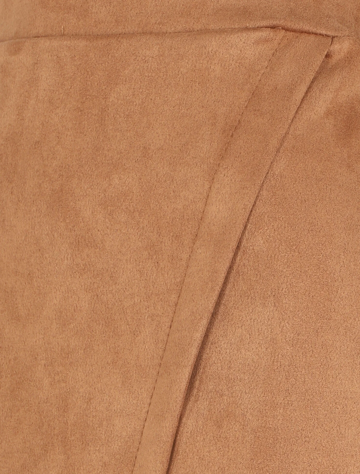Omslagrok in suèdine - Camel - Image 3