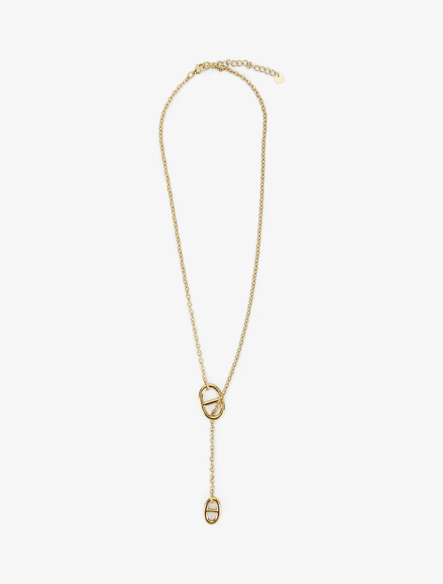 Y-ketting met ankerschakel - Goud - Image 2