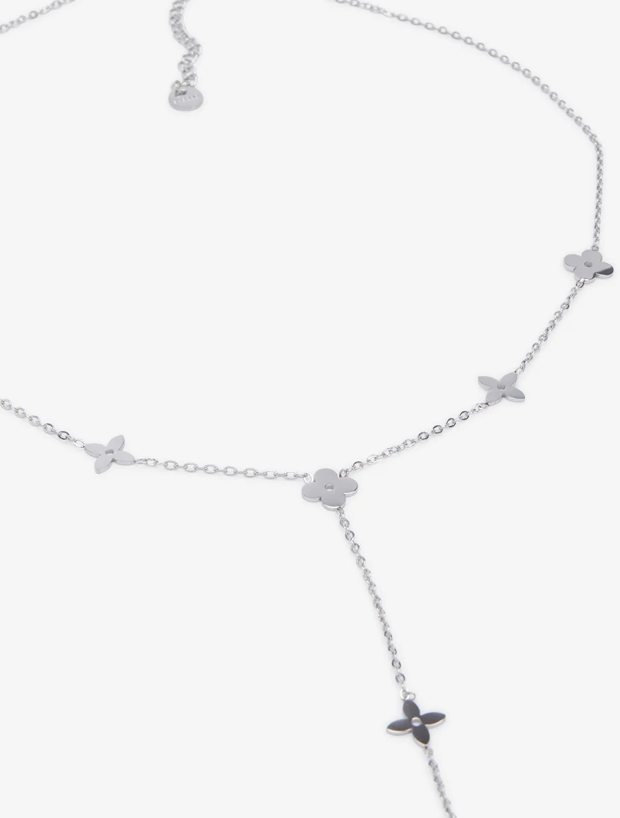 Y-ketting met bloemmotief - Geld - Image 3