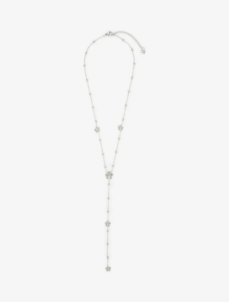 Y-ketting met kralen en bloemen - Geld - Image 2