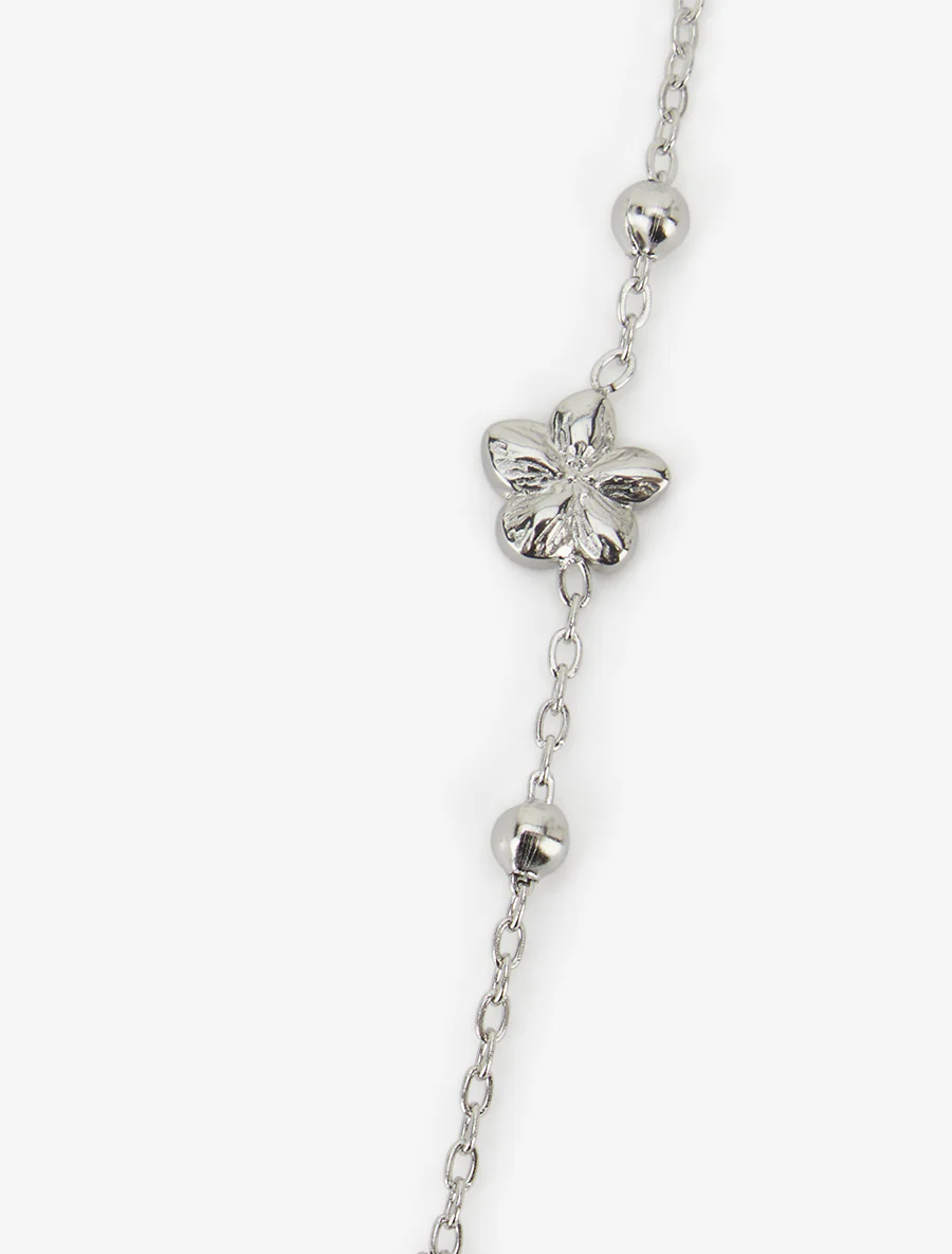 Y-ketting met kralen en bloemen - Geld - Image 3