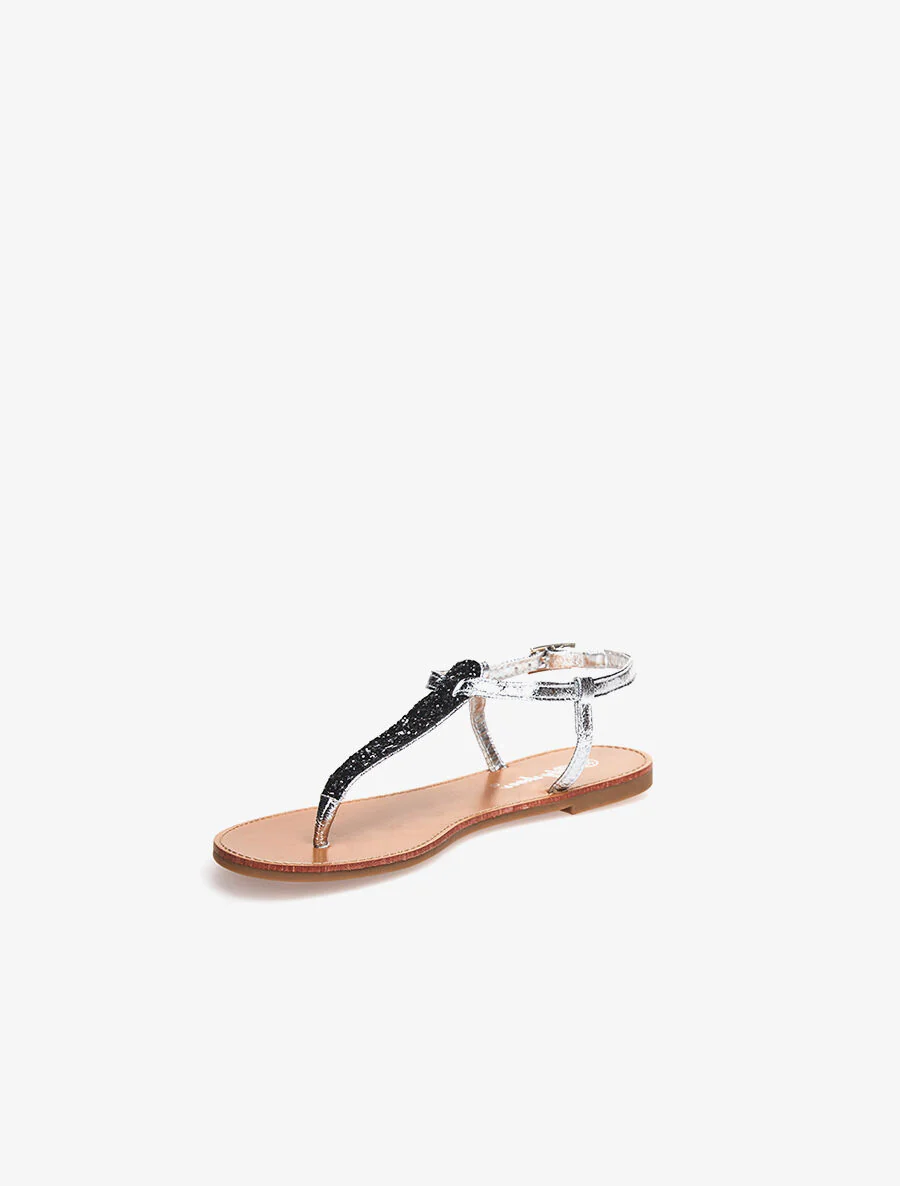 Glitter sandalen - zilver - Image 3